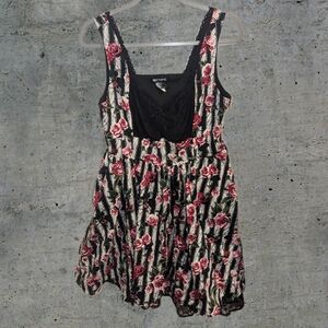 Hot Topic A Line Striped Rose Dress